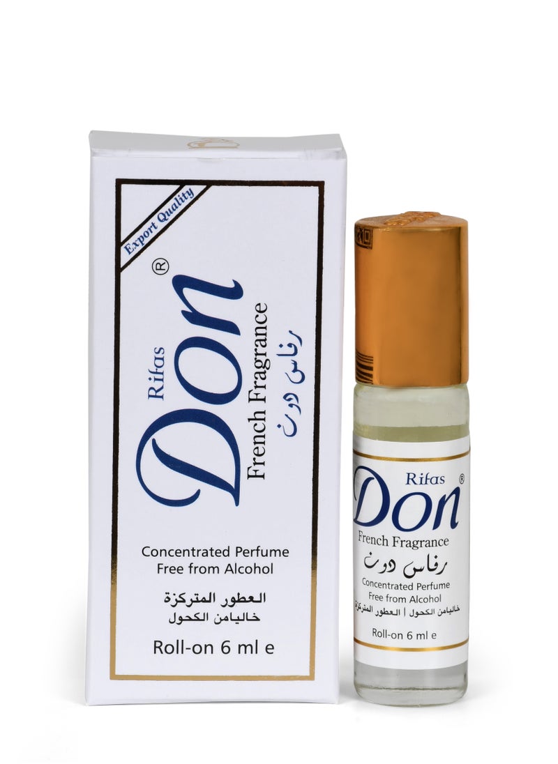 Rifas Don - Rifas Don French Fragrance Roll-On Perfume Oil 6ml, Pack of 3 - Image 1