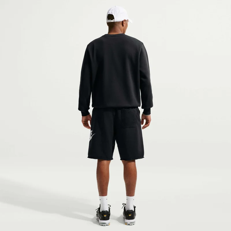 Nike Black Men's Club French Terry Alumni Shorts for Men | Best Price UAE
