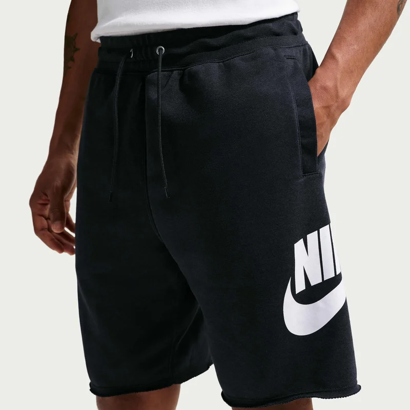 Nike Black Men's Club French Terry Alumni Shorts for Men | Best Price UAE