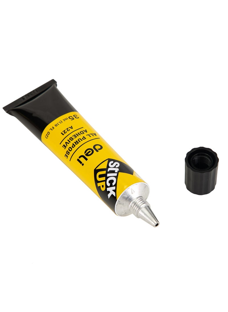 Deli EA22110 STICK UP High-Temperature Resistant Epoxy Glue, 35ml, Transparent, Waterproof, Multi-Surface Adhesiv