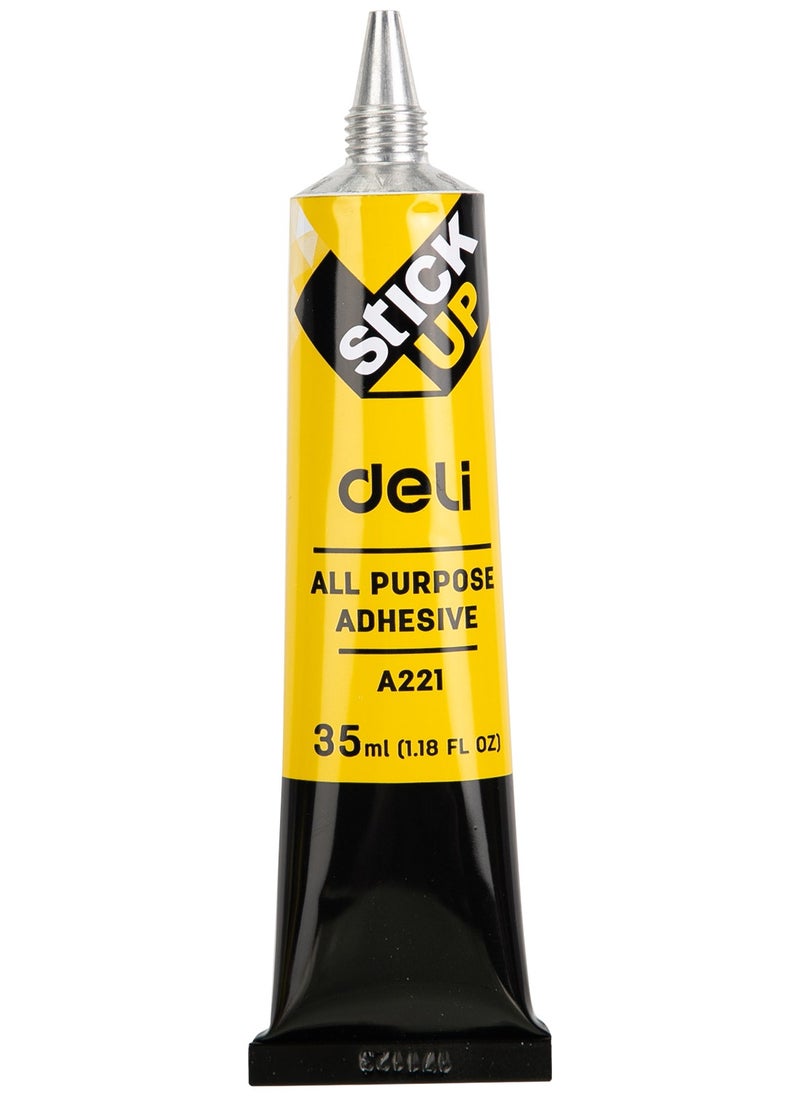 Deli EA22110 STICK UP High-Temperature Resistant Epoxy Glue, 35ml, Transparent, Waterproof, Multi-Surface Adhesiv
