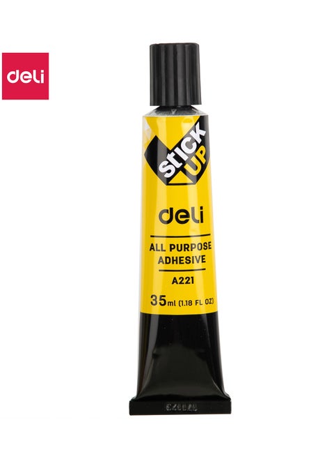 Deli EA22110 STICK UP High-Temperature Resistant Epoxy Glue, 35ml, Transparent, Waterproof, Multi-Surface Adhesiv