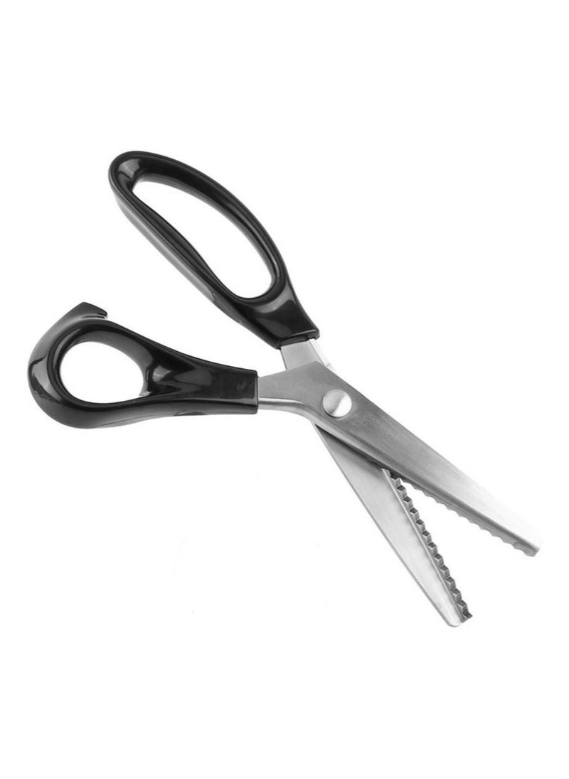 Generic Pinking Shear 5 mm Triangle Serrated Edges Stainless Steel Zig Zag Scissor Professional Tailor/Dressmaking Sewing Tool for Fabric Cloth Lace Paper  - Image 1