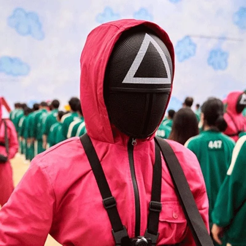 MiniHome Squid Game Triangle Elastic Mask