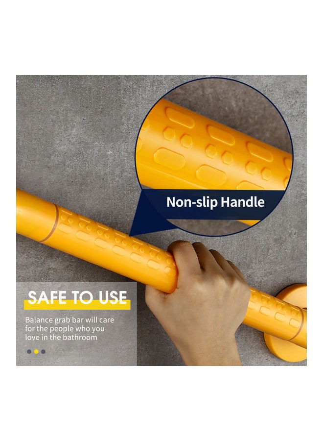 NIBEMINENT Bathroom Grab Bar With Luminous Circle Yellow 31x8.5x8.5cm - Image 2