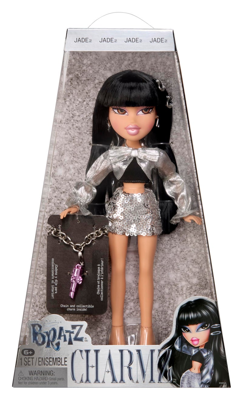 Bratz Charmz Jade Fashion Doll with Collectible Charm Bracelet - Image 3
