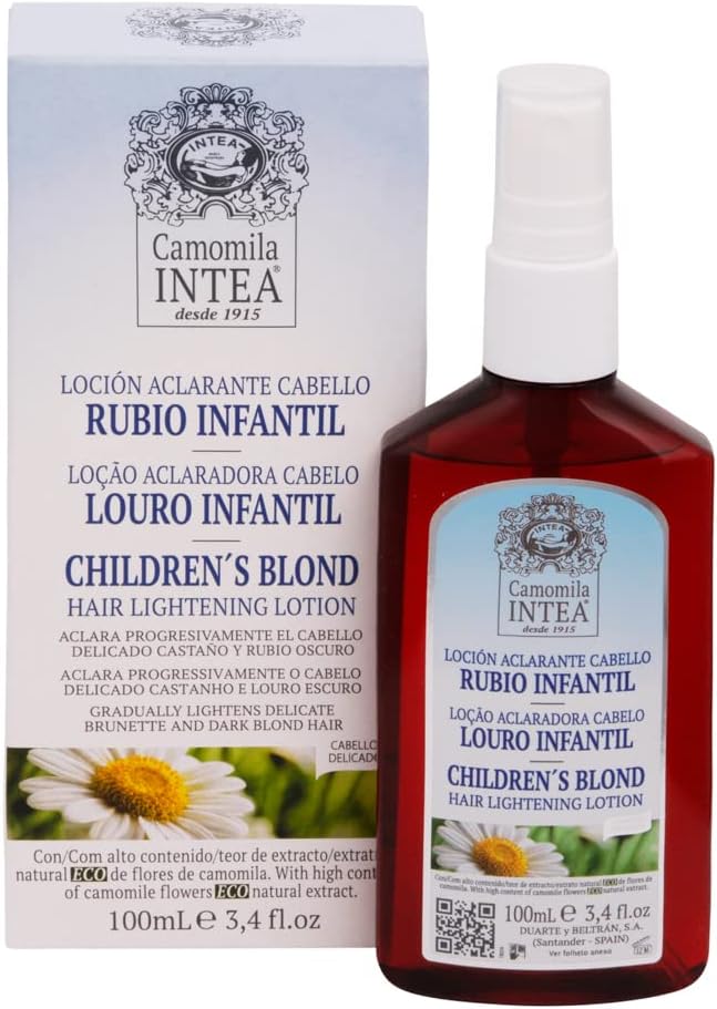 Camomila Intea Childrens Lotion for Natural Blonde Hair Organic Natural Extract from Chamomile 100 ml