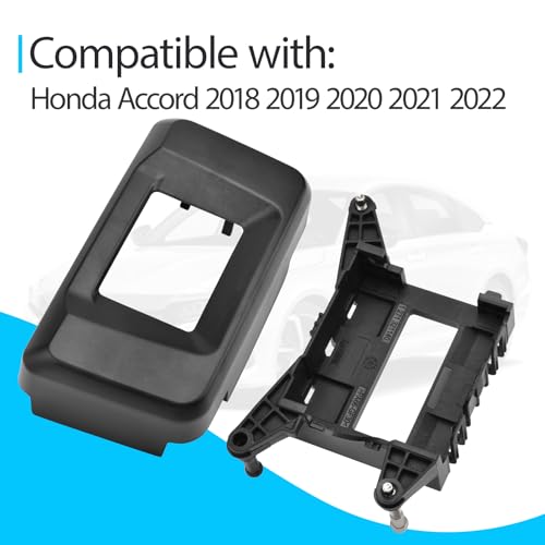 Front Bumper Distance Sensor Milliwave Radar Cover Compatible with Honda Accord 2018-2022 Replace 36809TVAA12, Cruise Sensor Control Body Bracket Base and Alignment Mounting Clips Kit - Image 2
