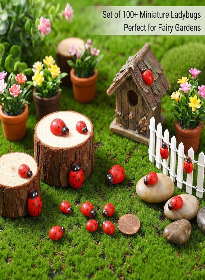 HaiFafafaing 150 Pcs Mini Resin Ladybug Decor, 3 Sizes Wooden Tiny Ladybug Ornaments, Flatback Pendants for DIY Craft, Home Decoration, Scrapbooking - Image 4