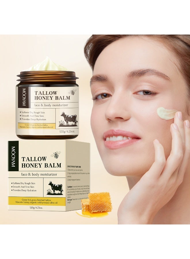 MOOYAM Beef Tallow for Skin, Natural Tallow Skin Care Cream Body Butter, Nourish and Soothe Dry Skin - Image 4
