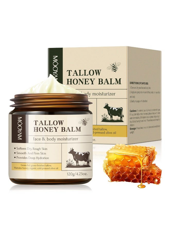 MOOYAM Beef Tallow for Skin, Natural Tallow Skin Care Cream Body Butter, Nourish and Soothe Dry Skin - Image 2