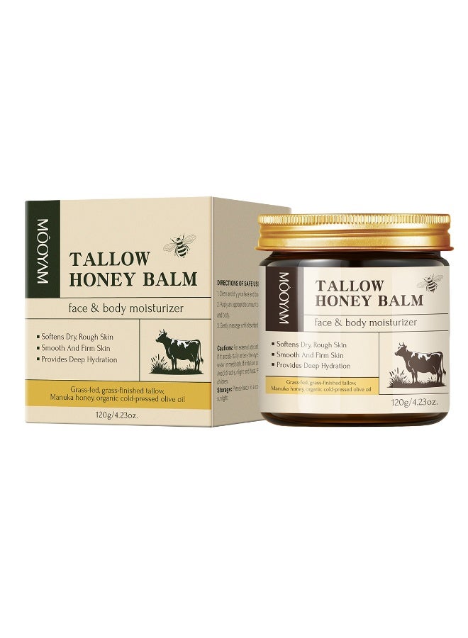MOOYAM Beef Tallow for Skin, Natural Tallow Skin Care Cream Body Butter, Nourish and Soothe Dry Skin - Image 1