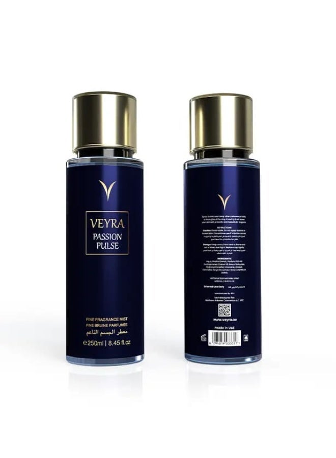 VEYRA Passion Pulse Fine Fragrance Mist, 250ML, Long-lasting Body Mist - Image 2