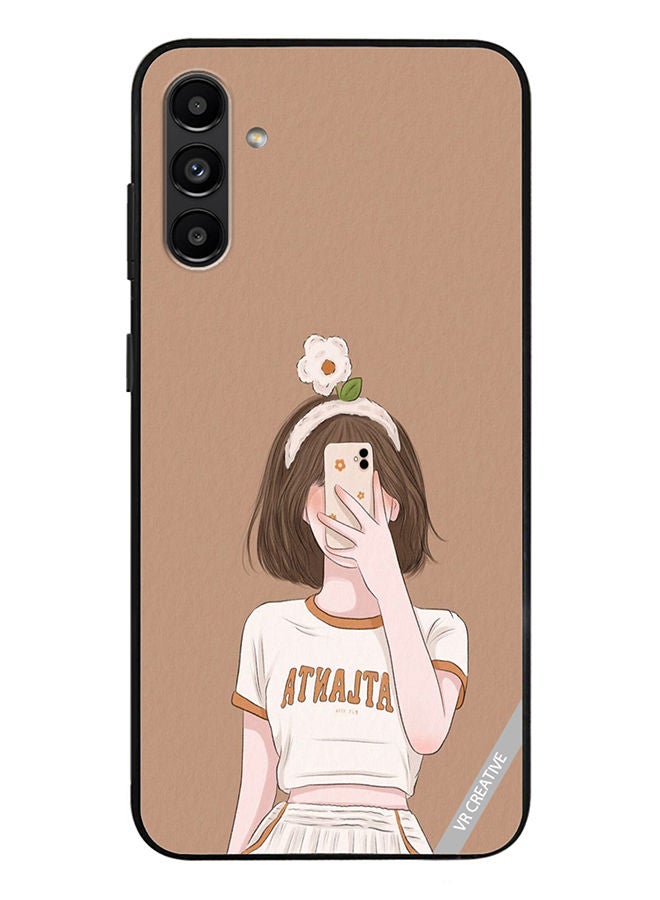 VR CREATIVE Protective Case Cover For Samsung Galaxy A13 5G Flower On Head Design Multicolour - Image 1