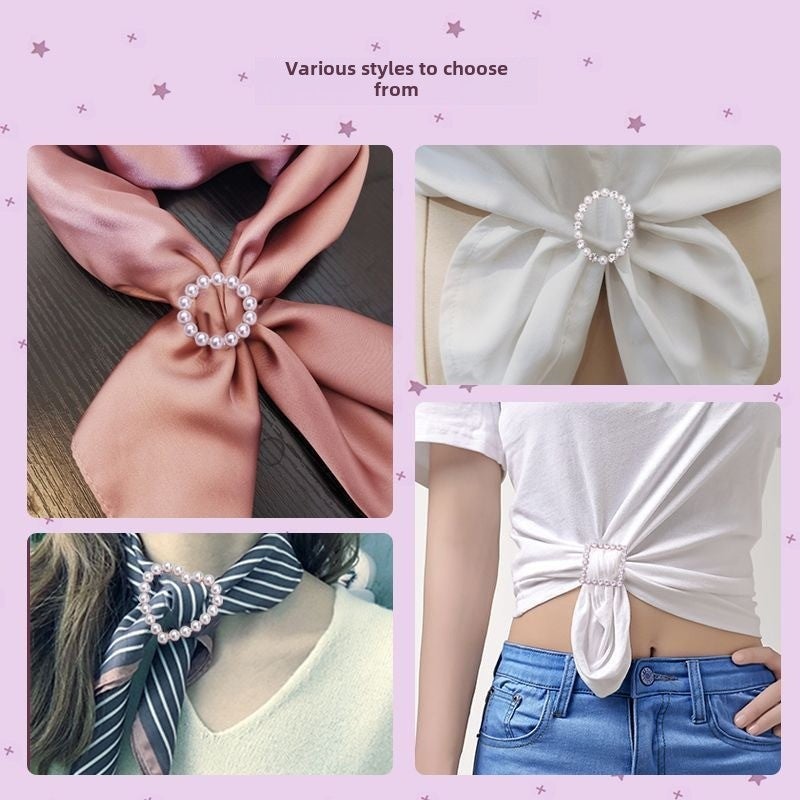 Elegant Dress Knot Buckle Cashmere Coat Waist Belt Scarf Clasp Silver love  - Image 5