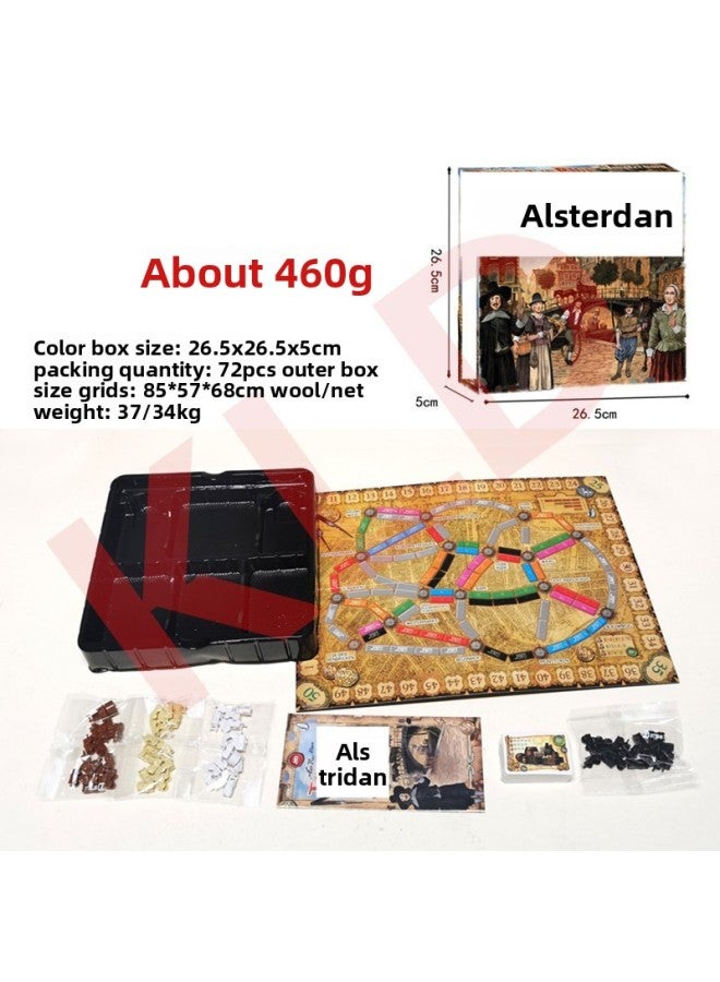 Cross-border English European Ticket Tour Card Ticket To Ride Table Game Europe Tarot