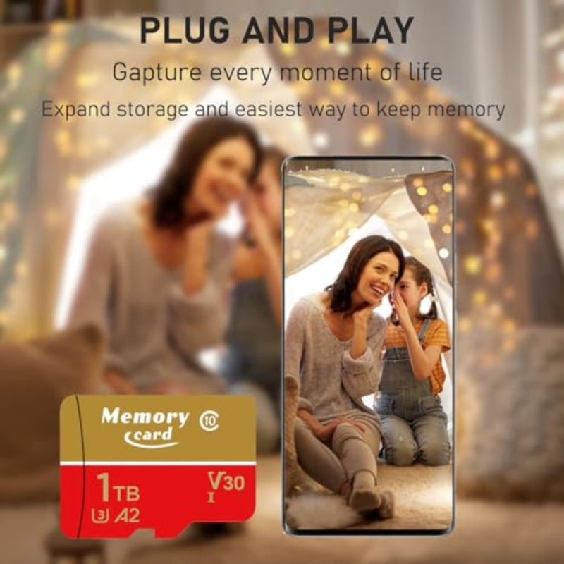 Memory Card 1024Gb MicroXC Memory Card Class 10 U3, V30, 4K UHD, Full HD, UHS-I, Full Size Professional - Image 5