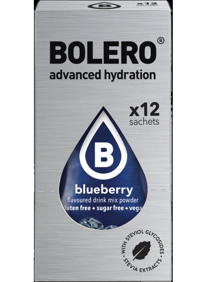 بوليرو منكهات الماء بوليرو - نكهة التوت الأزرق (12*3 جرام) - Image 1