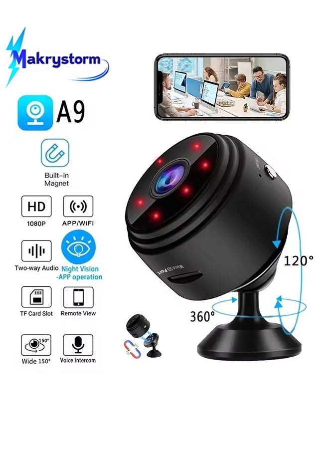 Makrystorm A9 HD Smart Camera, Wifi Monitor with Sensor for Home Safety and Wireless Security  - Image 1