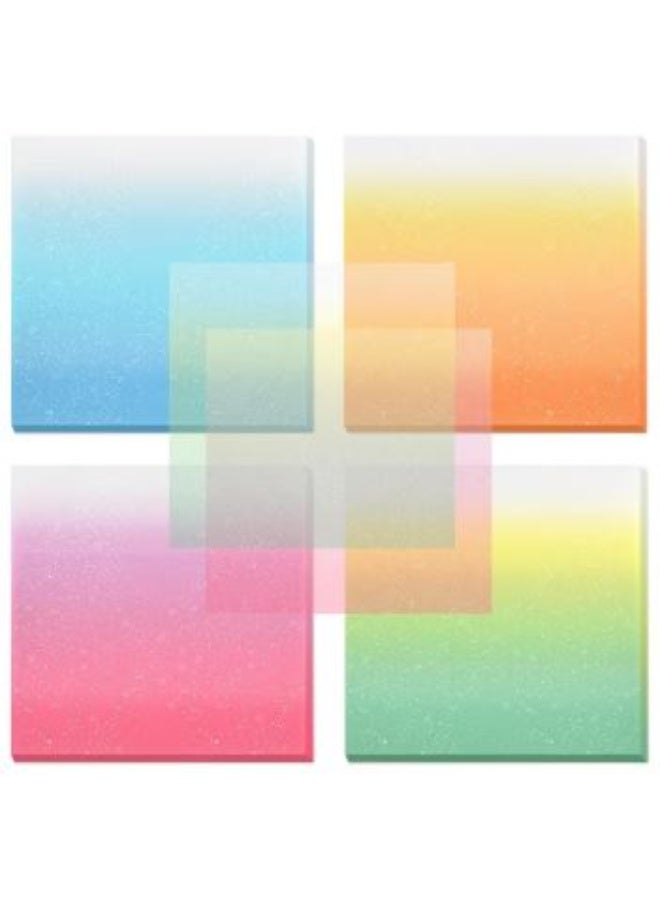 Waterproof Transparent Sticky Notes 50 Sheets, 75mm Clear Self-Adhesive Pads for Office, School, Home