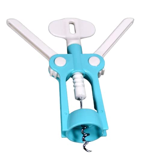 ImegaZ Plastic Red Wine Opener I Wing Type Corkscrew Bottle Openers I Corkscrews Wine Cork Remover Pack of 1 - Image 1