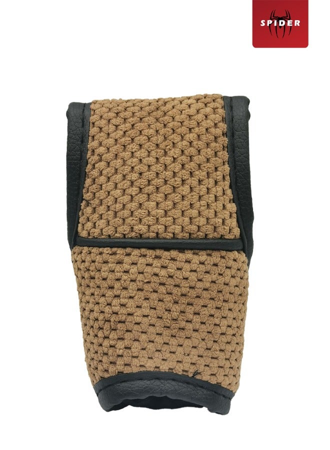 سبايدر مقبض تروس أوتوماتيكي من سبايدر كومفورت جريب مع قبضة مريحة باللون البني والأسود صغير GDT111 - Image 1