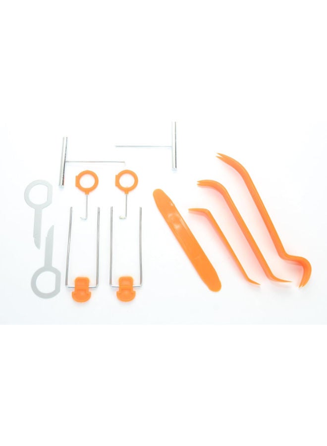 Auto Trim Removal Tool Kit, 11 Pcs Plastic Pry Tool for Car Door Panel Dashboard Radio Removal and Repair, Auto Stereo Fastener Removal Installer Pry Bar, Car Interior Trim Tools. - Image 3