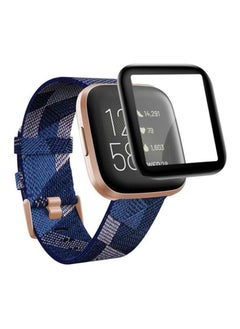 Generic Screen Protector Compatible with/Versa 3, Full Coverage Flexible Ultra Clear Anti-Bubble Screen Cover for SmartWatch (Black)  - Image 1