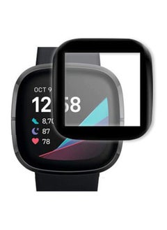 Generic Screen Protector Compatible with/Versa 3, Full Coverage Flexible Ultra Clear Anti-Bubble Screen Cover for SmartWatch (Black)  - Image 2