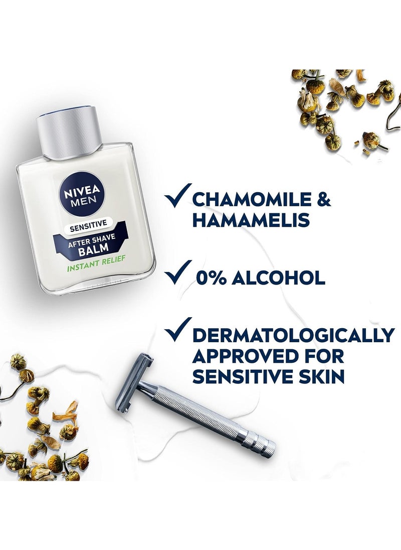 Nivea - MEN After Shave Balm Sensitive Chamomile and Hamamelis 100ml - Image 1