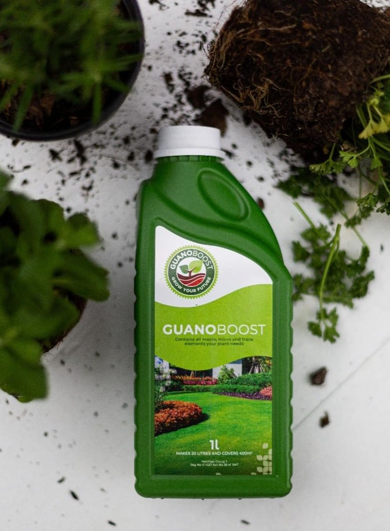 Generic GUANOBOOST 1 L Organic Liquid Fertilizer Spray, Use - Mix with Water, Made from Sustainably Sourced Seabird Guano, Revives Soil & Boosts Root Growth, Indoor & Outdoor Use, Safe for Kids & Pets - Image 4
