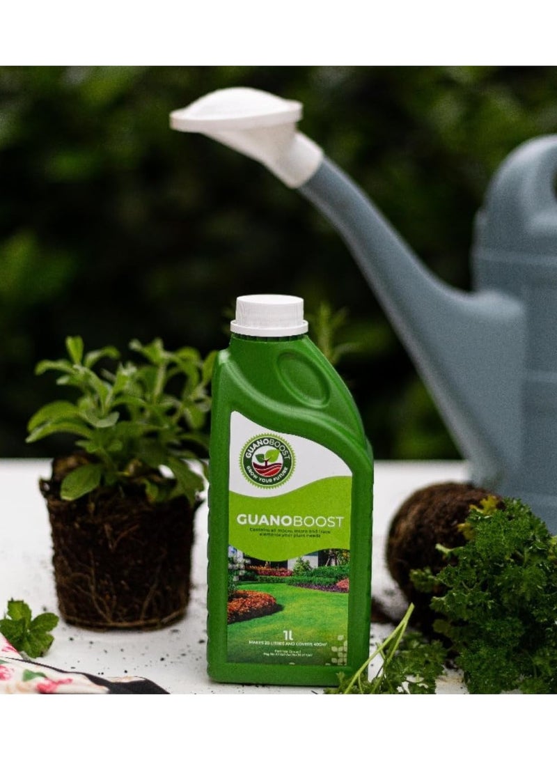 Generic GUANOBOOST 1 L Organic Liquid Fertilizer Spray, Use - Mix with Water, Made from Sustainably Sourced Seabird Guano, Revives Soil & Boosts Root Growth, Indoor & Outdoor Use, Safe for Kids & Pets - Image 5