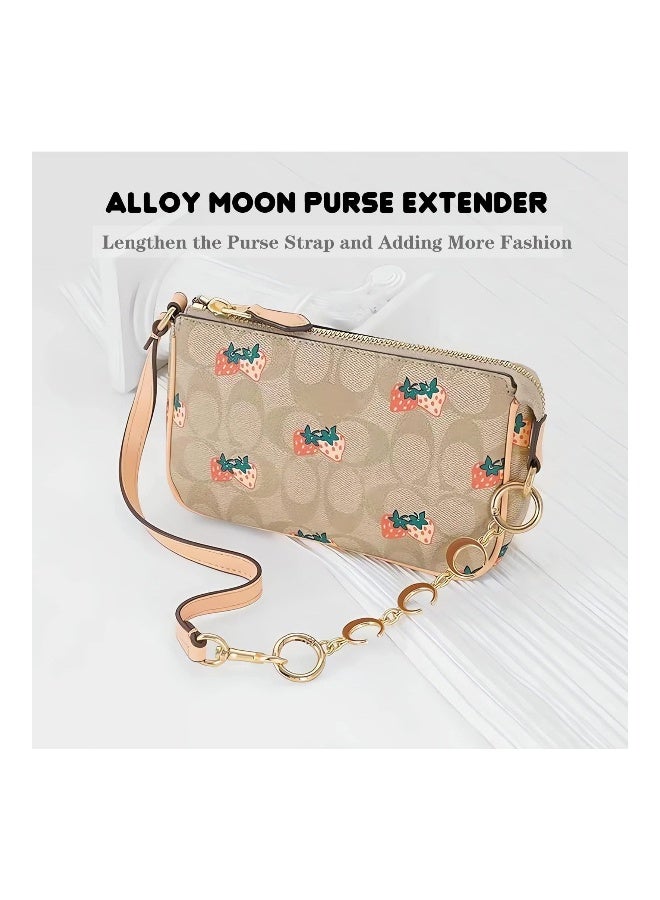 2Pcs Purse Strap Extender, Handbag Chain Extender Moon Shape, Bag Strap DIY Extender Replacement for Cross Body Bag Purse Handbags Shoulder Bag - Image 5