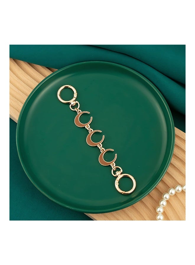 2Pcs Purse Strap Extender, Handbag Chain Extender Moon Shape, Bag Strap DIY Extender Replacement for Cross Body Bag Purse Handbags Shoulder Bag - Image 2