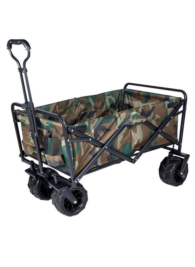 Folding Wagon Foldable Camping Cart Heavy Duty Utility Beach Wagon Cart , Large Capacity Foldable Grocery Wagon for Garden Outdoor Sports Camping Picnic - pzsku/Z55D8DD70DFA3F6AFD40AZ/45/_/1672418491/c33f0b39-bb64-4096-99df-35a30a997e2d