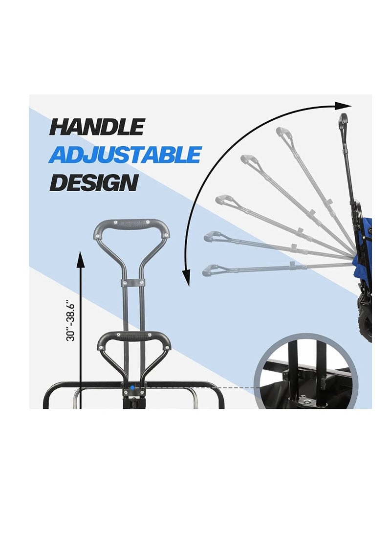 Folding Wagon Foldable Camping Cart Heavy Duty Utility Beach Wagon Cart , Large Capacity Foldable Grocery Wagon for Garden Outdoor Sports Camping Picnic - pzsku/Z55D8DD70DFA3F6AFD40AZ/45/_/1672418491/f3c5eae2-e160-43cf-99e3-3bc8a86ed916