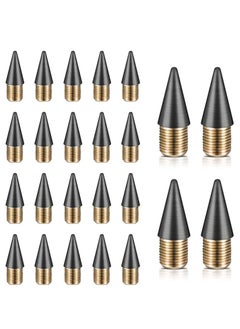 Y&D 24 Pieces Everlasting Pencil Replaceable refill Infinite Graphite Nib Metal Inkless Writing Pens Pencils Eternal Replacement Head for  - Image 1