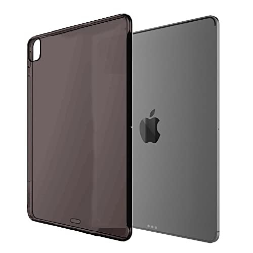 Asgens Black Clear Case for iPad Pro 11" 2021, Support Apple Pencil Charging Slim Lightweight Soft TPU Silicone Shock Absorption Protective Cover for iPad Pro 11inch - Image 1