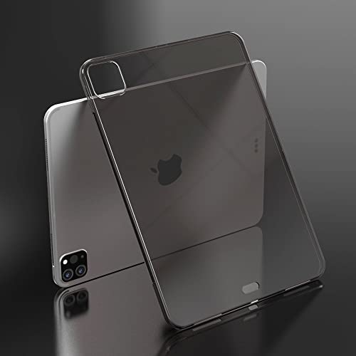 Asgens Black Clear Case for iPad Pro 11" 2021, Support Apple Pencil Charging Slim Lightweight Soft TPU Silicone Shock Absorption Protective Cover for iPad Pro 11inch - Image 3