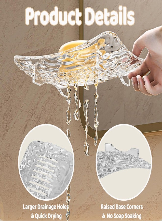BOBOAR Plastic Soap Tray Dish Bar Holder for Shower,Bar Soap Container Dishes for Bar Soap - Image 3