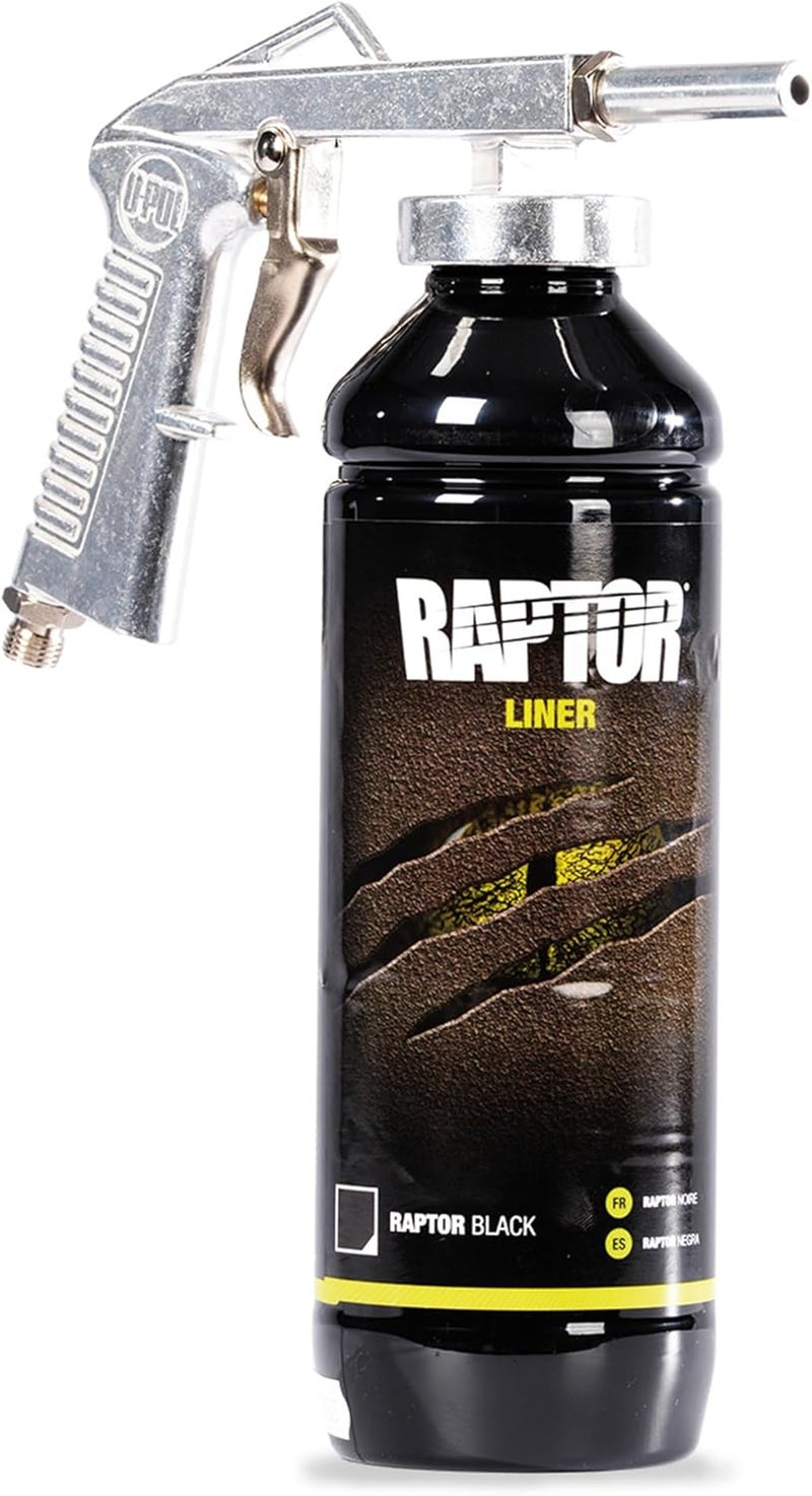 U-POl Raptor Black Urethane Spray-On Truck Bed Liner Kit, Protective Paint With Spray Gun, For Tailgates & Trucks, Vehicle Undercoating, 2 Quart Kit - Image 5