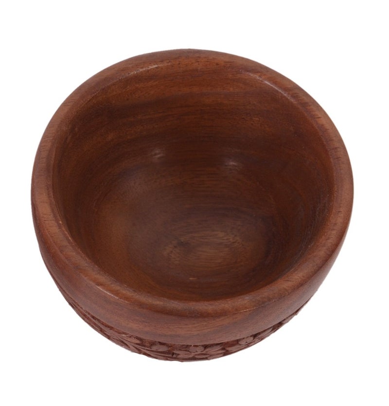 Purpledip Wooden Mortar & Pestle Grinding Bowl Set Khal Batta Khal Dasta Imam Dasta Spice Masher Kharad (11057) - Image 5