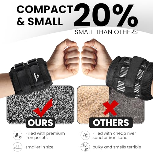Fragraim Ankle Weights, Wrist Arm Leg Weights 10 LBS x 2 for Women, Kids and Men, Comfortable and Soft, Perfect for Dancing, Running, Walking, Fitness, Workout (Black) - Image 2