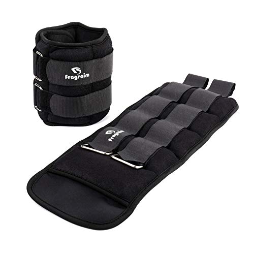 Fragraim Ankle Weights, Wrist Arm Leg Weights 10 LBS x 2 for Women, Kids and Men, Comfortable and Soft, Perfect for Dancing, Running, Walking, Fitness, Workout (Black) - Image 1