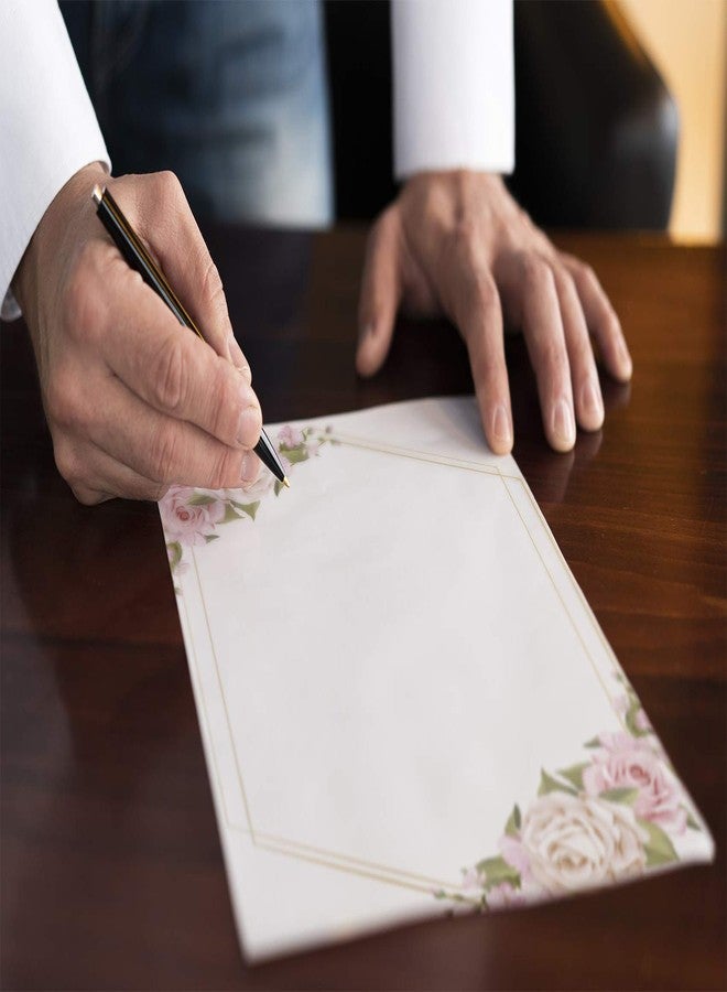 alterEgo (Pack of 15) - A4 Letter Stationery Paper for Writing Poems, Letters and Lyrics (with Complimentary Kraft Envelopes) (Design: Golden Wreath) - Image 5