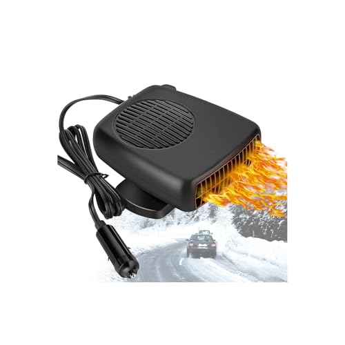 Cedtioaus Car Heater Fan, Portable Electronic Auto Fan Heater 12V 150W 2 in 1 Heating/Cooling Function Fast Heating Car Defrost Defogger - Image 1
