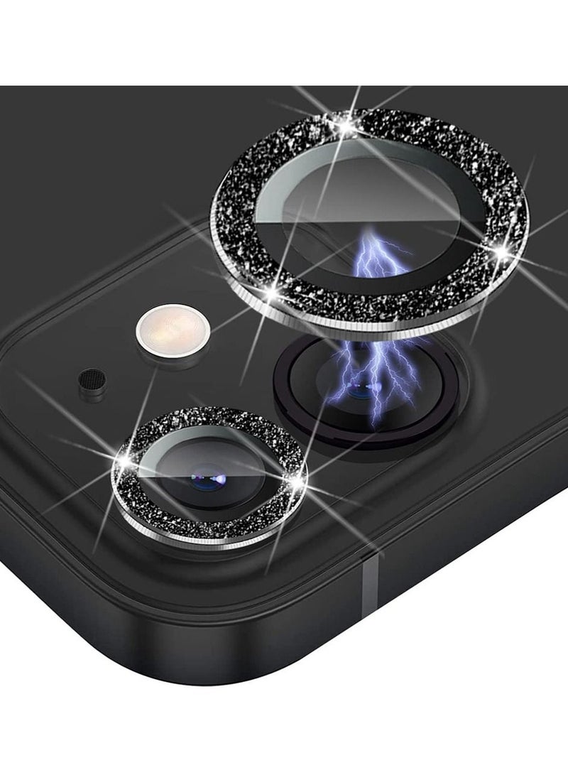 Theodor Tempered Glass Camera Screen Protector For iPhone 12 Glitter Black - Image 1
