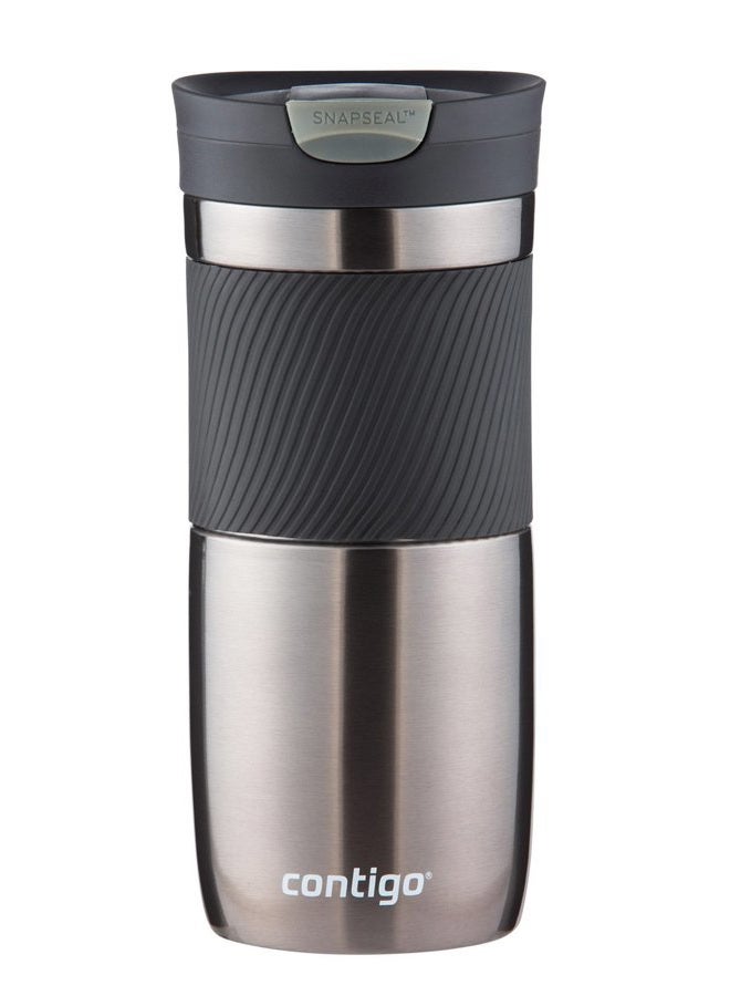 Contigo Snapseal Byron Vacuum-Insulated Stainless Steel Travel Mug, 16 Oz, Gunmetal - Image 1