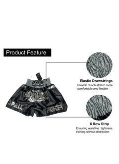 Spall Boxing Shorts For Men Muay Thai Shorts For Kickboxing Wrestling Grappling Fight And Cross Training Martial Arts Training Gym Clothing  - Image 2