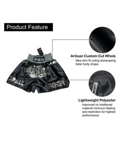 Spall Boxing Shorts For Men Muay Thai Shorts For Kickboxing Wrestling Grappling Fight And Cross Training Martial Arts Training Gym Clothing  - Image 4